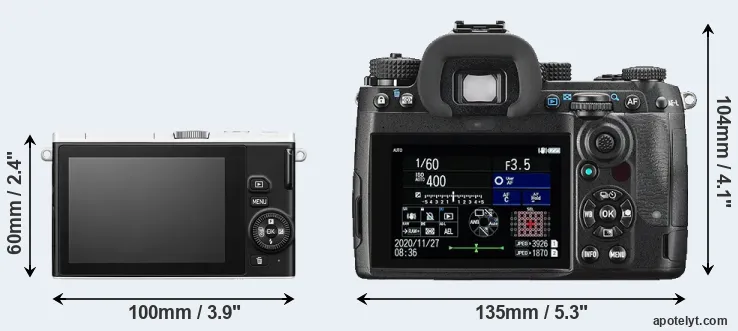Comparison J4 or K-3 III rear