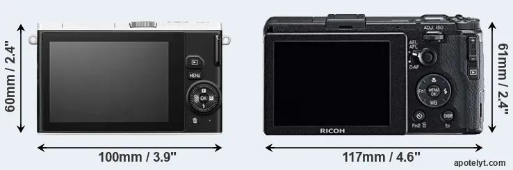 Comparison J4 or GR rear