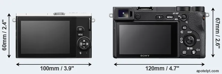 Comparison J4 or A6500 rear