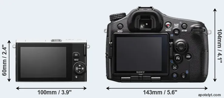 Comparison J4 or A77 II rear