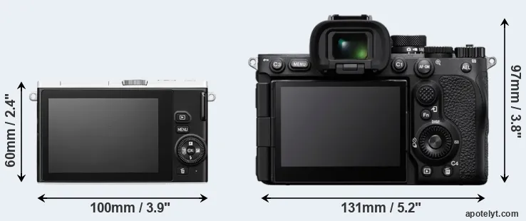 Comparison J4 or A7R V rear