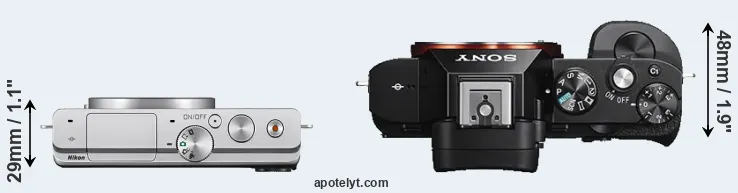 Compare J4 versus A7S top