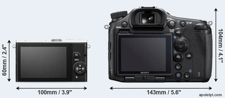 Comparison J4 or A99 II rear