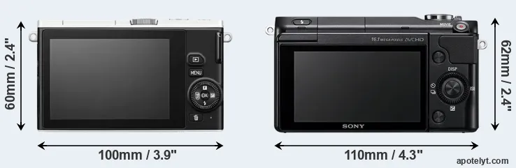 Comparison J4 or NEX-3N rear