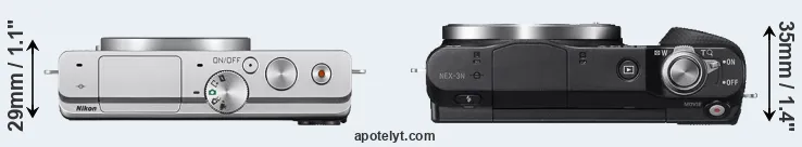 Compare J4 versus NEX-3N top