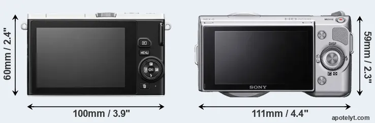 Comparison J4 or NEX-5 rear