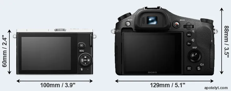 Comparison J4 or RX10 II rear