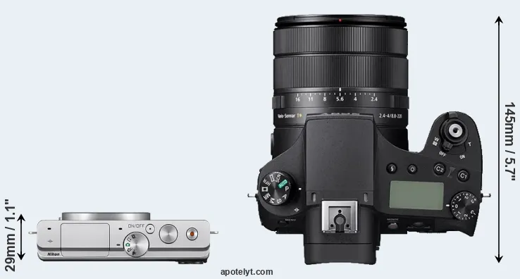 Compare J4 versus RX10 IV top