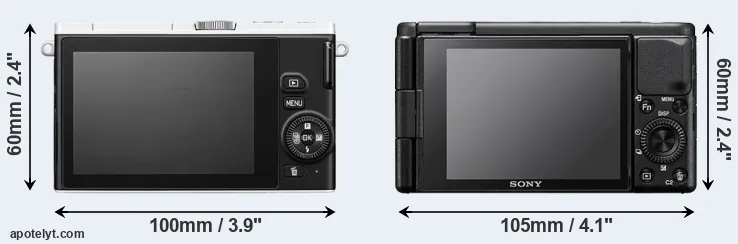 Comparison J4 or ZV-1 rear