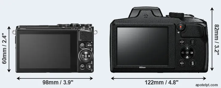 Comparison J5 or B600 rear