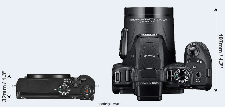Compare J5 versus B700 top