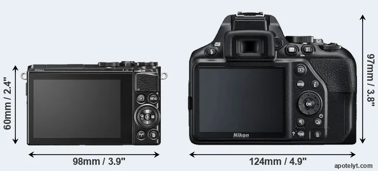 Comparison J5 or D3500 rear