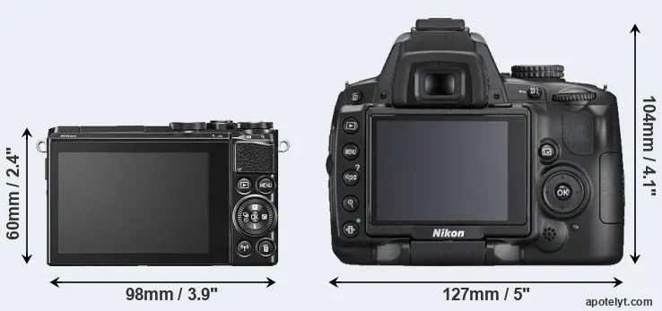 Comparison J5 or D5000 rear