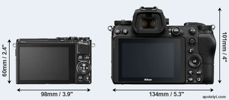 Comparison J5 or Z6 rear