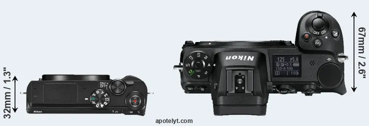 Compare J5 versus Z6 top