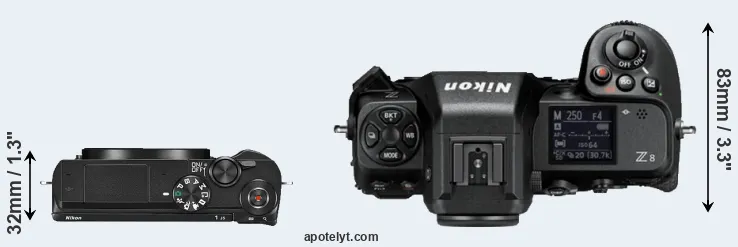 Compare J5 versus Z8 top