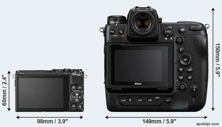 Comparison J5 or Z9 rear