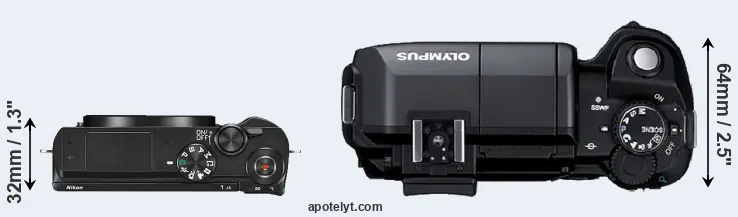 Compare J5 versus E-300 top