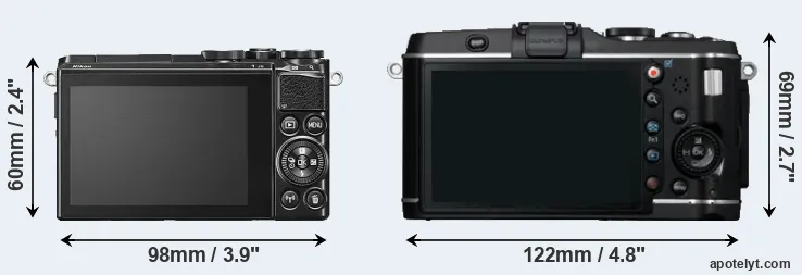 Comparison J5 or E-P3 rear
