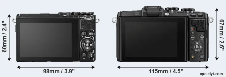 Comparison J5 or E-PL7 rear