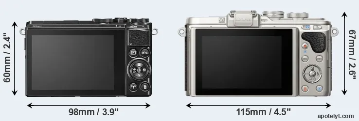 Comparison J5 or E-PL8 rear