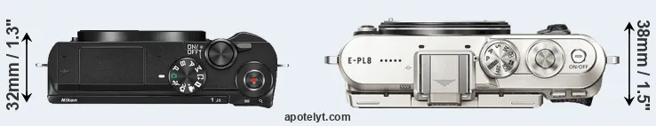 Compare J5 versus E-PL8 top