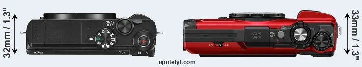 Compare J5 versus TG-7 top