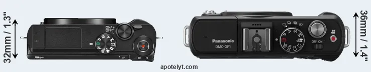 Compare J5 versus GF1 top