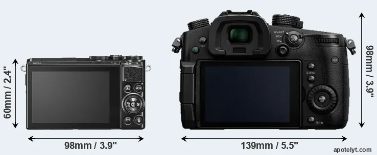 Comparison J5 or GH5 rear