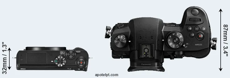 Compare J5 versus GH5 top