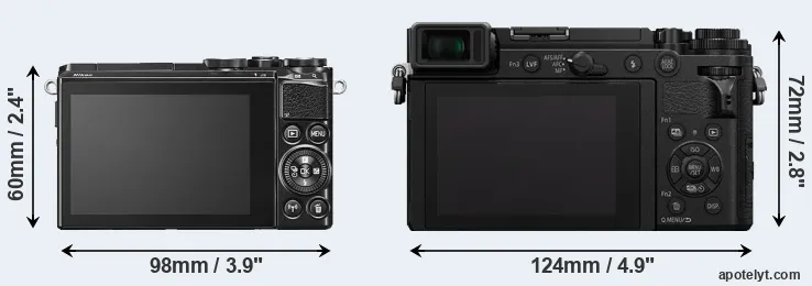 Comparison J5 or GX9 rear