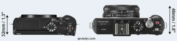 Compare J5 versus LX7 top
