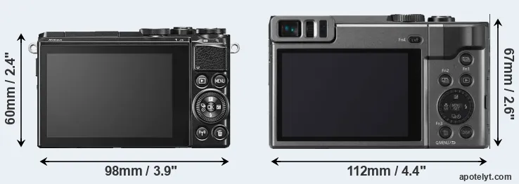 Comparison J5 or TZ90 rear