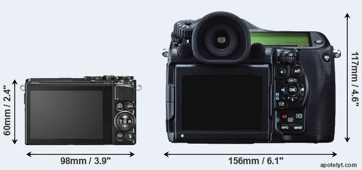 Comparison J5 or 645Z rear