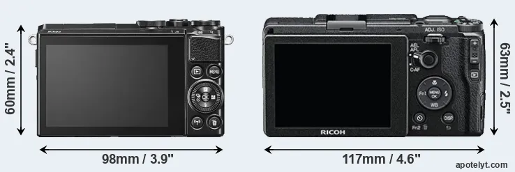 Comparison J5 or GR II rear