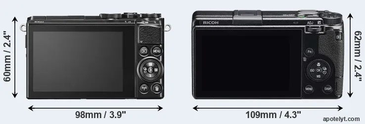Comparison J5 or GR IIIx rear