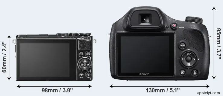 Comparison J5 or H400 rear