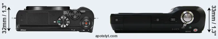 Compare J5 versus NEX-3 top