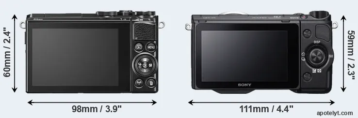 Comparison J5 or NEX-5R rear
