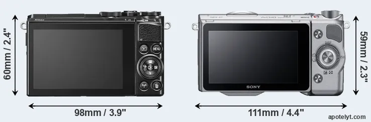 Comparison J5 or NEX-5T rear
