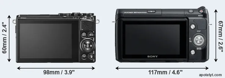 Comparison J5 or NEX-F3 rear