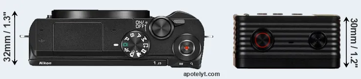 Compare J5 versus RX0 top