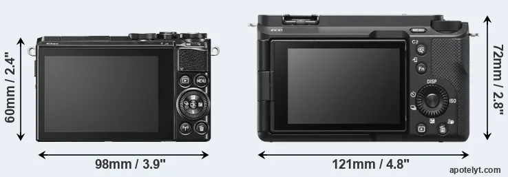 Comparison J5 or ZV-E1 rear