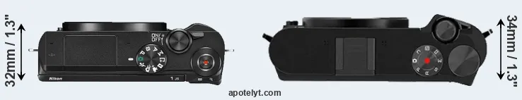 Compare J5 versus M1 top