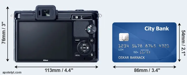 V1 and credit card rear side