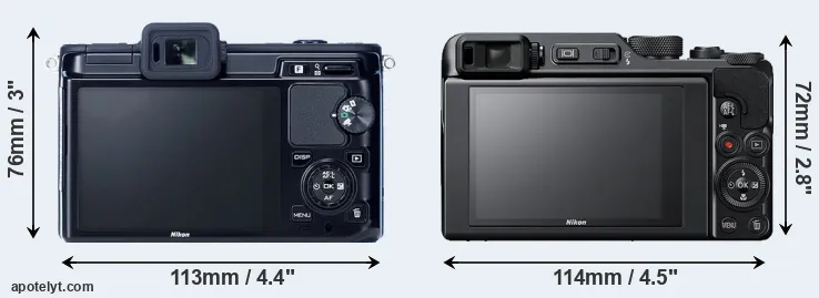 Comparison V1 or A1000 rear