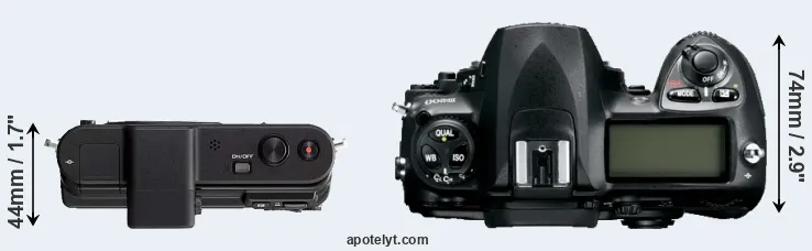 Compare V1 versus D200 top