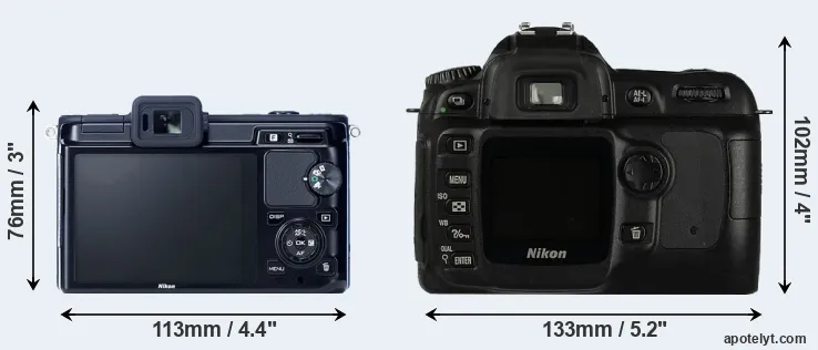 Comparison V1 or D50 rear