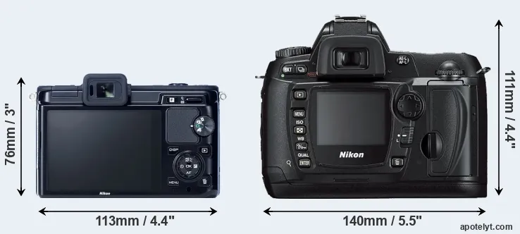 Comparison V1 or D70s rear