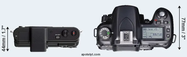 Compare V1 versus D80 top